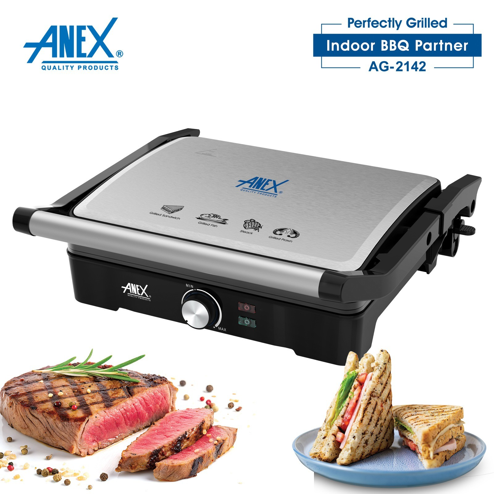 tijihr3r Anex Electric Barbeque Grill AG-2142 - Image 1