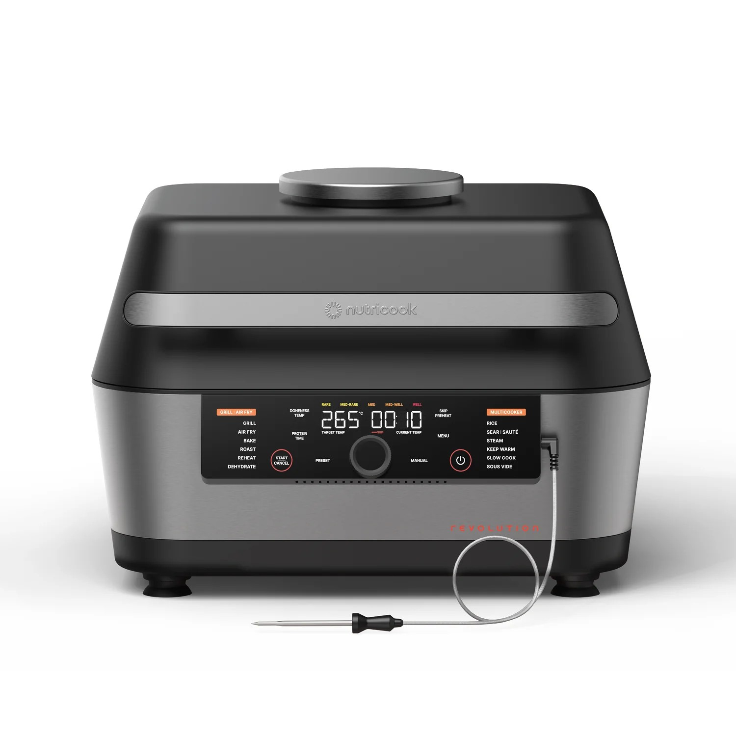 67i04i1m Nutricook Revolution 12-in-1 Grill – Air Fryer & Multicooker NC-RG600GCC - Image 1