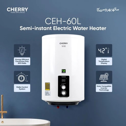3jowme17 Cherry Electric Water Heater CEH-60 D - Image 1
